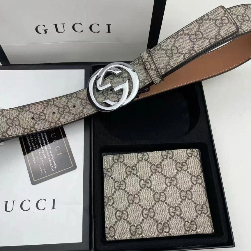 "GG" Belt und Wallet