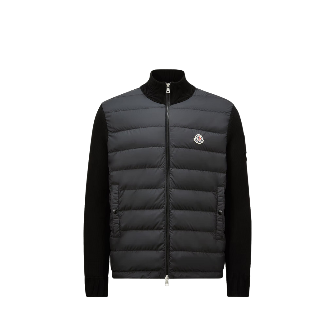 "MC" Wattierte Strickjacke aus Baumwolle