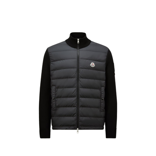 "MC" Wattierte Strickjacke aus Baumwolle