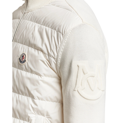 "MC" Wattierte Strickjacke aus Baumwolle